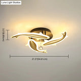 Contemporary Crystal Ceiling Light Fixture Spiral Flush Design For Bedrooms