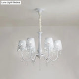 Contemporary Crystal Metal Pendant Chandelier For Living Room