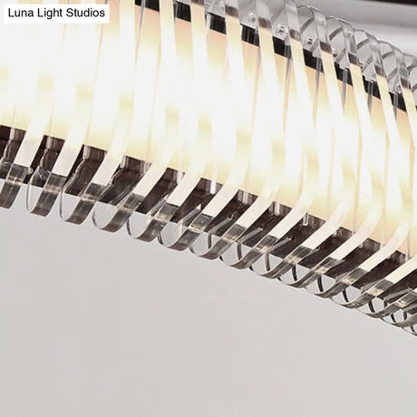 Contemporary Crystal Pendant Light With Led Chandelier Lamp - Dining Room Lighting