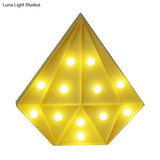 Contemporary Diamond Led Wall Night Light - Battery Operated