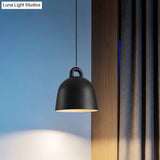 Contemporary Domed Pendant Lamp: Metal 1 Light Black Suspension Lighting For Dining Room
