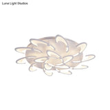 Contemporary Floral Led Ceiling Light Fixture In Warm/White/Natural With 3/6/9 Lights