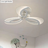 Contemporary Flush Mount Fan Ceiling Light With Adjustable Acrylic Shade In Multiple Tones