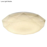 Contemporary Geometric Flush Mount Acrylic Ceiling Light For Bedroom