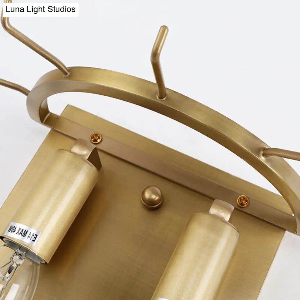 Contemporary Gold Oval Sconce With Cut Crystal Detail - Perfect Wall Fixture For Living Room