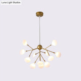 Contemporary Led Acrylic Chandelier Pendant Light For Living Room