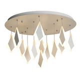 Contemporary Led Acrylic Flush Mount Bedroom Ceiling Light - Warm/White 19/27/31.5 Wide