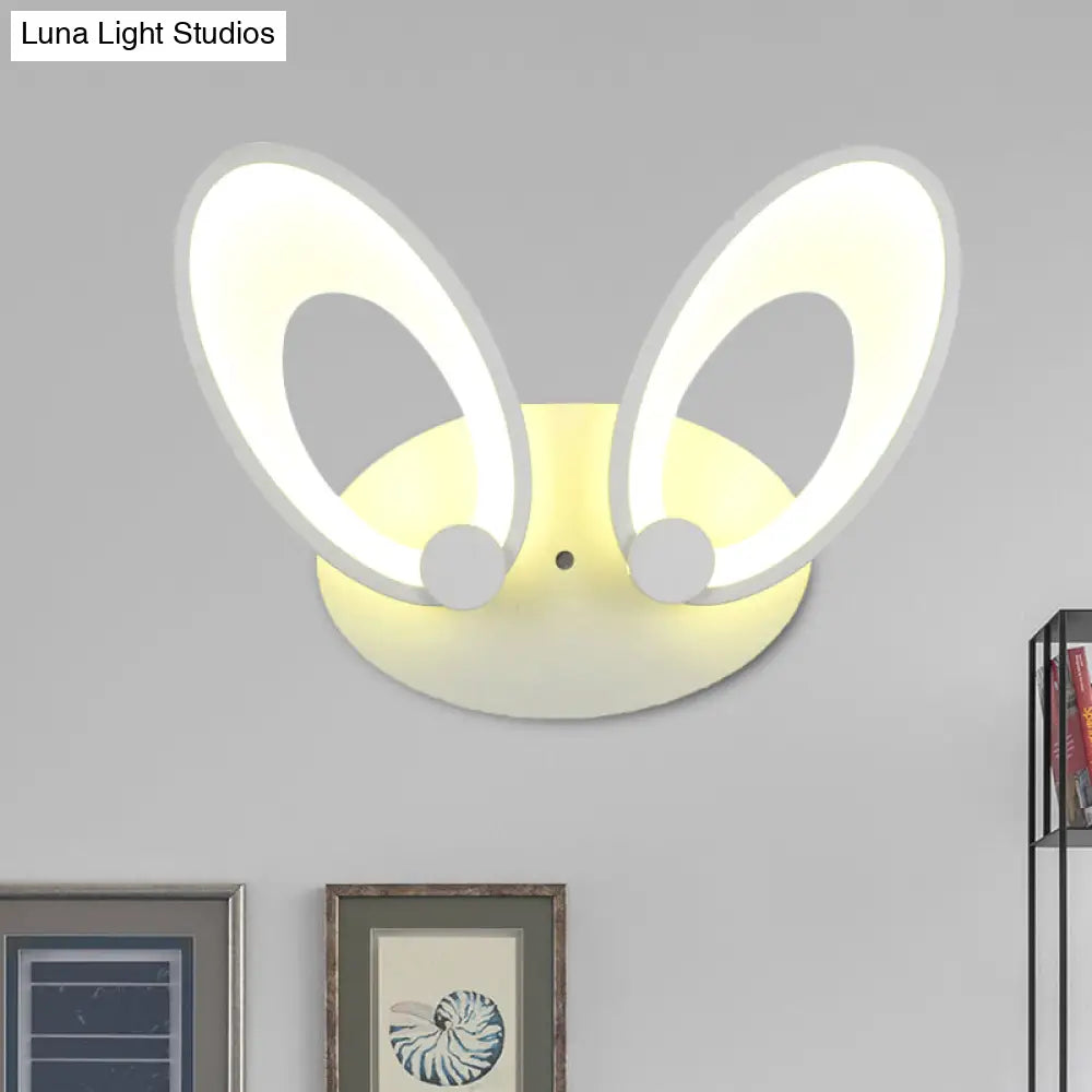 Contemporary Led Acrylic Wall Sconce Light Fixture - White Finish Warm/White Perfect For Corners