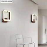 Contemporary Led Acrylic Wall Sconce - Square Frame Design 1 Light Warm/White/Natural