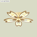 Contemporary Led Ceiling Light With Acrylic Buds - Warm/White/Natural Options 3/5/9 - Head Flush