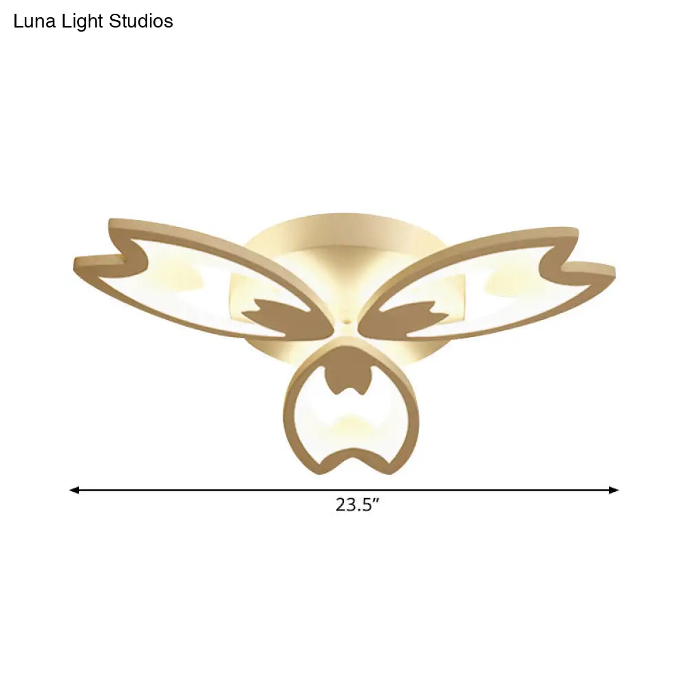 Contemporary Led Ceiling Light With Acrylic Buds - Warm/White/Natural Options 3/5/9 - Head Flush