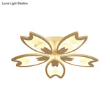 Contemporary Led Ceiling Light With Acrylic Buds - Warm/White/Natural Options 3/5/9 - Head Flush