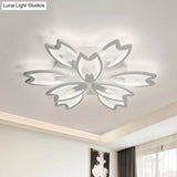 Contemporary Led Ceiling Light With Acrylic Buds - Warm/White/Natural Options 3/5/9 - Head Flush