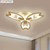 Contemporary Led Ceiling Light With Acrylic Buds - Warm/White/Natural Options 3/5/9 - Head Flush