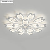 Contemporary Led Ceiling Light With Acrylic Buds - Warm/White/Natural Options 3/5/9 - Head Flush