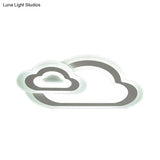 Contemporary Led Flush Ceiling Light: Slim Panel Lamp For Living Room In White Acrylic