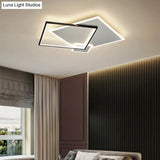 Contemporary Led Flush Mount Metal Ceiling Light For Bedrooms