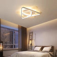 Contemporary Led Hexagonal Star Ceiling Light: White Acrylic Lamp For Bedrooms /