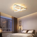 Contemporary Led Hexagonal Star Ceiling Light: White Acrylic Lamp For Bedrooms /