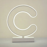 Contemporary Led Nightstand Lamp - White Curvy Book Light With Acrylic Shade Warm/White Option