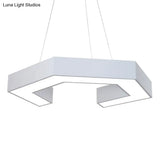 Modern Magnetic Led Pendant Light With Acrylic Shade White / 16