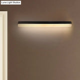 Contemporary Led Vanity Wall Sconce In White/Black Acrylic - 16/19.5/23.5 Wide