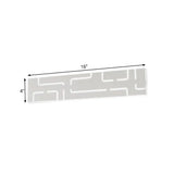 Contemporary Led Wall Sconce: 16/20.5 Wide Acrylic Rectangle - Warm/White Light For Bedroom