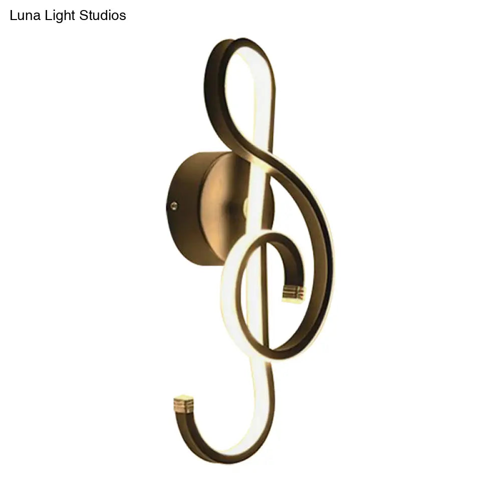Contemporary Led Wall Sconce Light With Twisted Acrylic Shade - Bedside Lighting