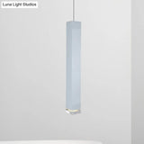 Contemporary Metal Cuboid Suspension Light For Dining Room - Led Pendant In Black/White Size