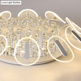 Contemporary Metal Flush Mount Ceiling Light For Bedroom