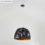 Contemporary Metal Hanging Ceiling Pendant Light In Black/White