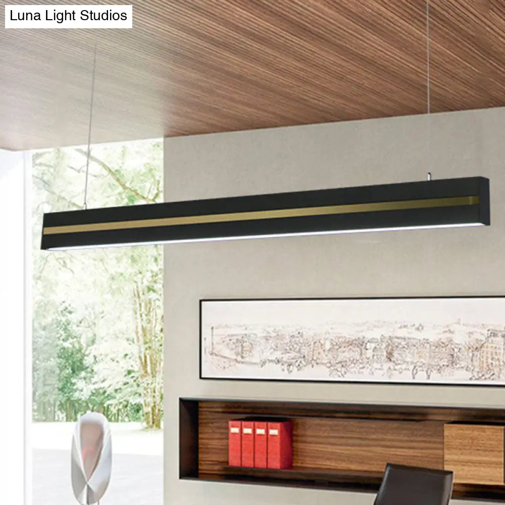 Contemporary Metal LED Pendant Light for Meeting Room Suspension