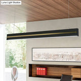Contemporary Metal LED Pendant Light for Meeting Room Suspension
