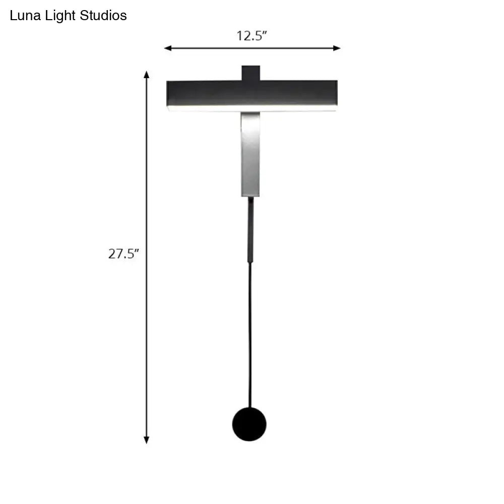 Contemporary Metal Led Rotatable Wall Sconce - Warm Light Lamp