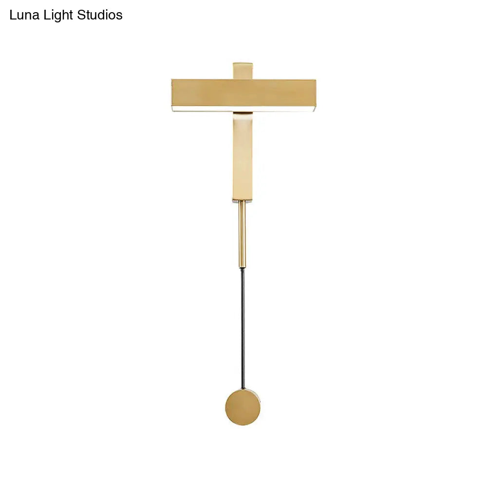 Contemporary Metal Led Rotatable Wall Sconce - Warm Light Lamp
