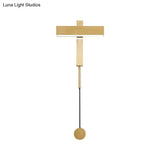 Contemporary Metal Led Rotatable Wall Sconce - Warm Light Lamp
