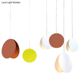 Contemporary Metal Pendant Light Fixture - Foldable Dining Room Hanging Lamp
