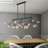 Contemporary Metal Pendant Lighting With Round Canopy For Bedroom - Island Branch Design