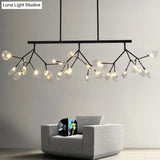 Contemporary Metal Pendant Lighting With Round Canopy For Bedroom - Island Branch Design