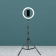 Contemporary Metal Round Make-Up Light With Usb Port Led Fill Flash Lamp - Black 63/75 Long / 63