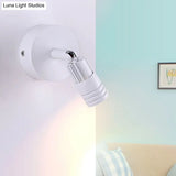 Contemporary Metal Wall Mounted Led Sconce Light In Black/White - Warm/White