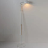 Contemporary Metallic Semi-Globe Floor Lamp Single Bulb Black/White Stand Ideal For Living Room