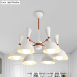 Contemporary Monochrome Kindergarten Pendant Chandelier For Living Room
