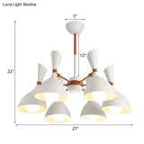 Contemporary Monochrome Kindergarten Pendant Chandelier For Living Room