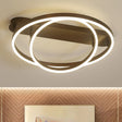 Contemporary Multi Circle Metal Flush Mount Lamp With 1/2/3 Heads White/Warm Light 2 / Yellow White