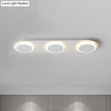 Contemporary Rectangular Acrylic Flush Mount Lamp - 3/4/5 Lights Bedroom Lighting In Warm/White