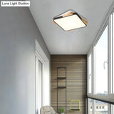 Contemporary Rectangular Acrylic Lighting Fixture - Flush Mount Ceiling Lights For Living Room