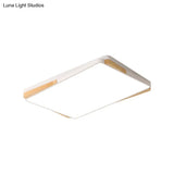 Contemporary Rectangular Acrylic Lighting Fixture - Flush Mount Ceiling Lights For Living Room