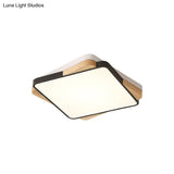Contemporary Rectangular Acrylic Lighting Fixture - Flush Mount Ceiling Lights For Living Room