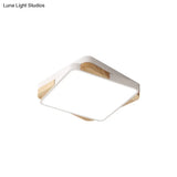 Contemporary Rectangular Acrylic Lighting Fixture - Flush Mount Ceiling Lights For Living Room